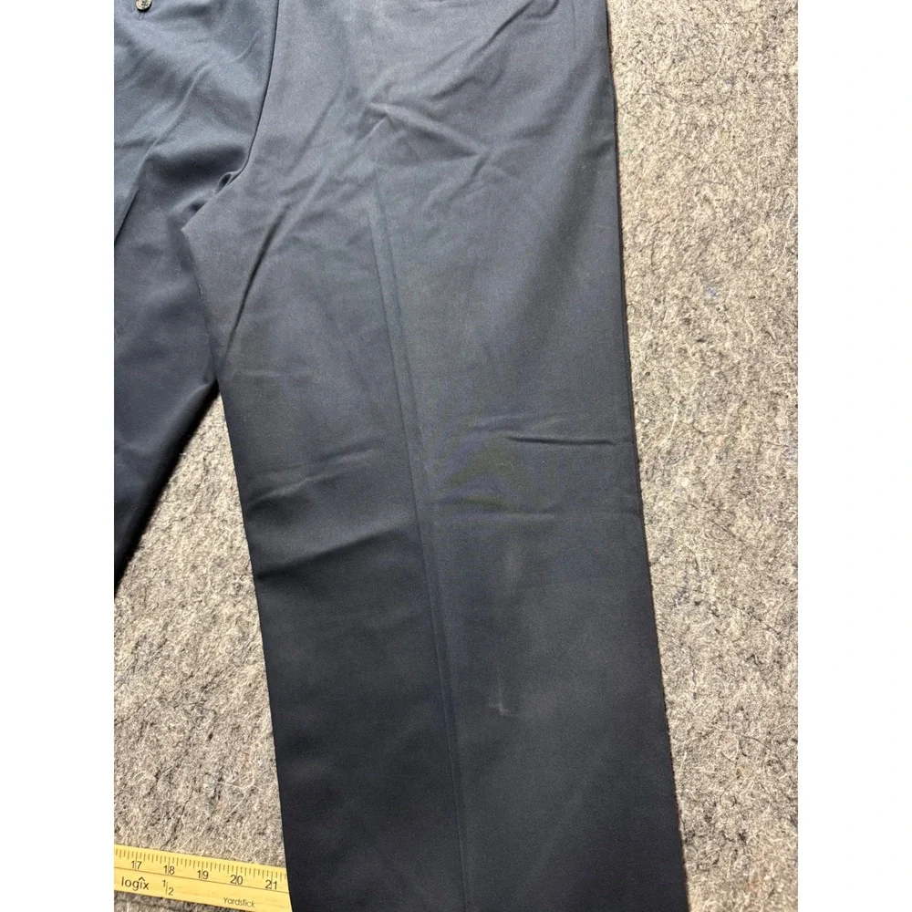 Dockers Essential Khaki Straight Fit D2 Black Pants Mens 38x29 100% Cotton
